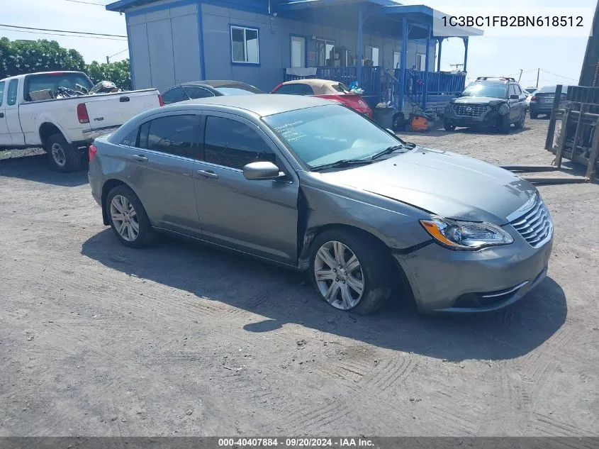 2011 Chrysler 200 Touring VIN: 1C3BC1FB2BN618512 Lot: 40407884