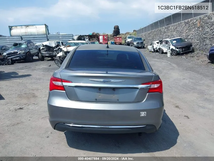 1C3BC1FB2BN618512 2011 Chrysler 200 Touring