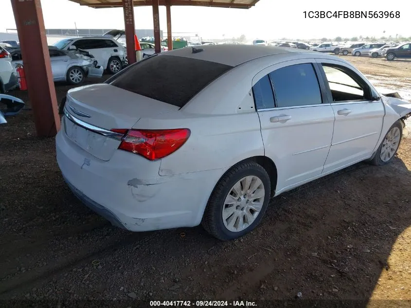 1C3BC4FB8BN563968 2011 Chrysler 200 Lx