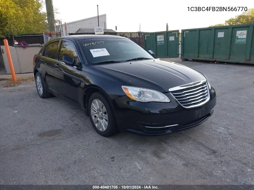 2011 Chrysler 200 Lx VIN: 1C3BC4FB2BN566770 Lot: 40481705