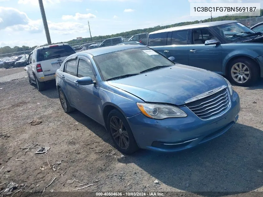 2011 Chrysler 200 Touring VIN: 1C3BC1FG7BN569187 Lot: 40504636