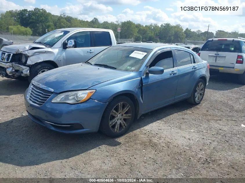 2011 Chrysler 200 Touring VIN: 1C3BC1FG7BN569187 Lot: 40504636