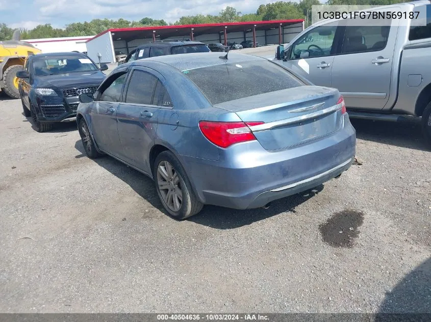 1C3BC1FG7BN569187 2011 Chrysler 200 Touring