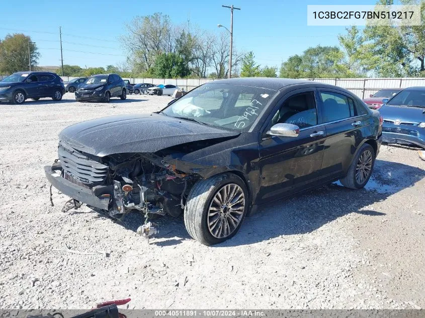 2011 Chrysler 200 Limited VIN: 1C3BC2FG7BN519217 Lot: 40511891