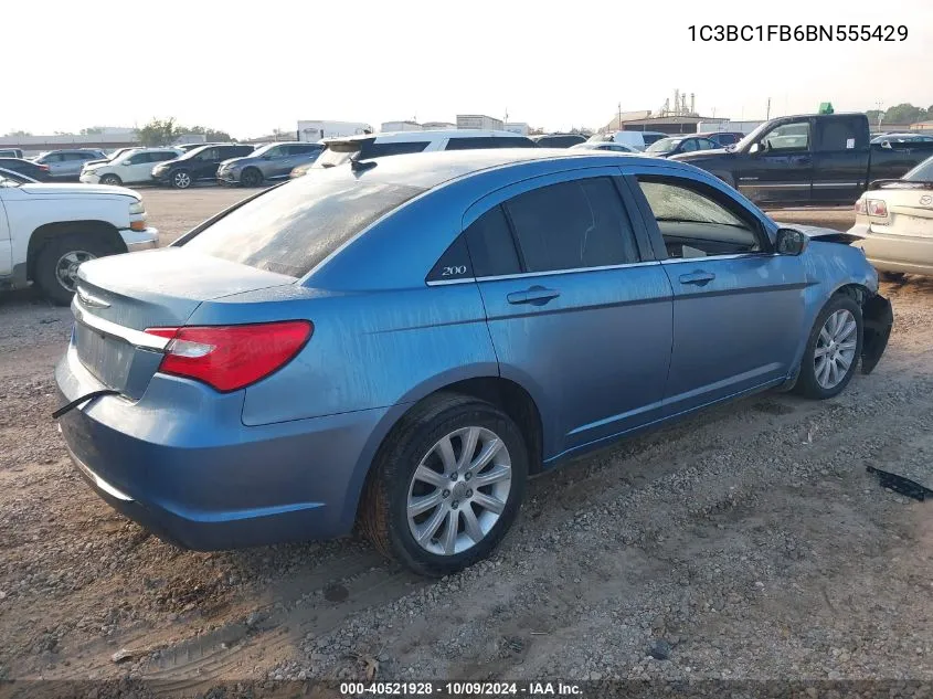 2011 Chrysler 200 Touring VIN: 1C3BC1FB6BN555429 Lot: 40521928