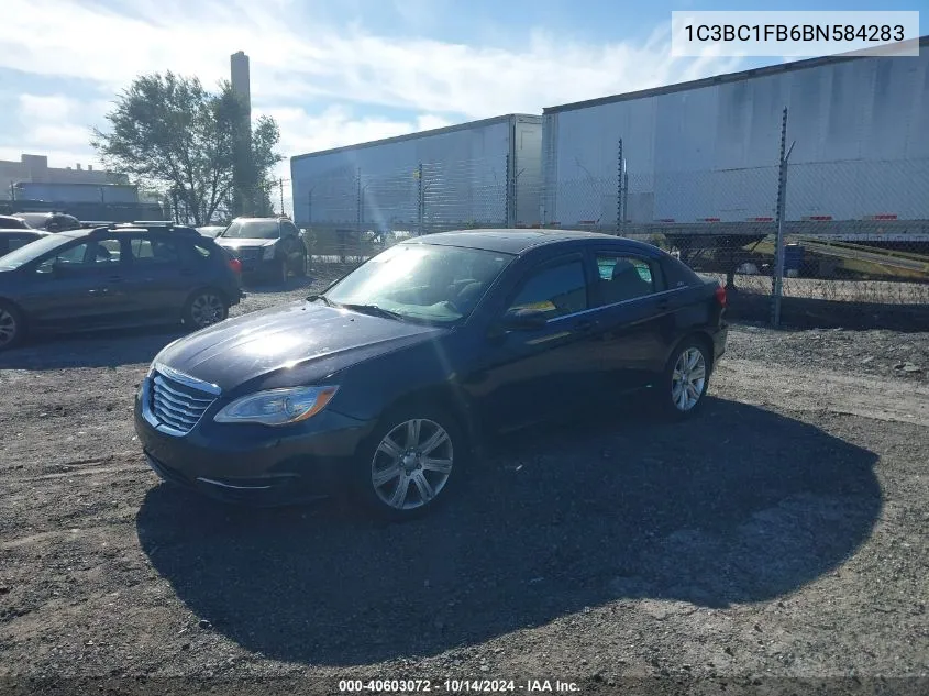 2011 Chrysler 200 Touring VIN: 1C3BC1FB6BN584283 Lot: 40603072