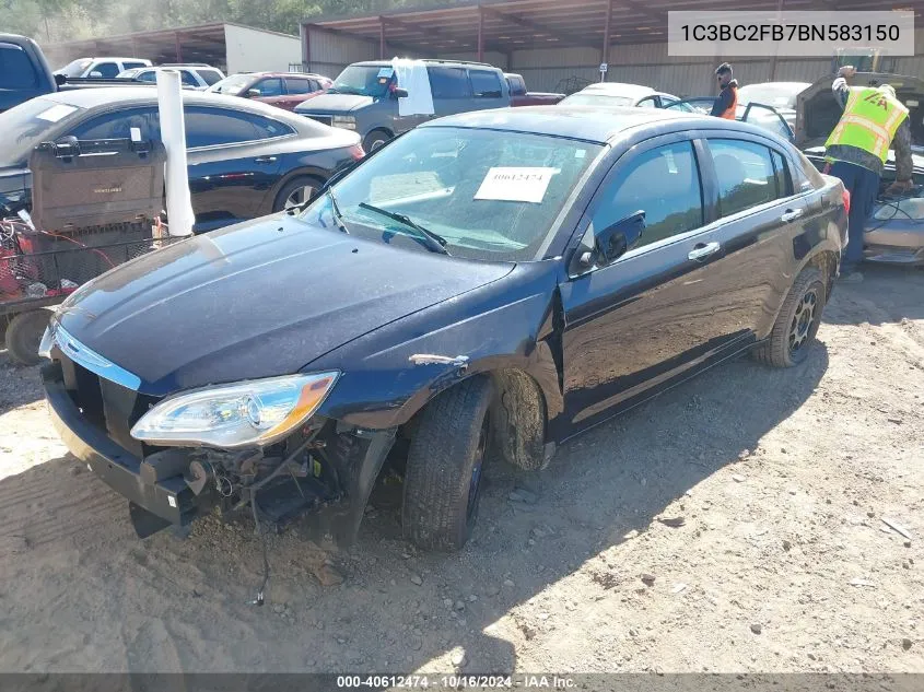 2011 Chrysler 200 Limited VIN: 1C3BC2FB7BN583150 Lot: 40612474