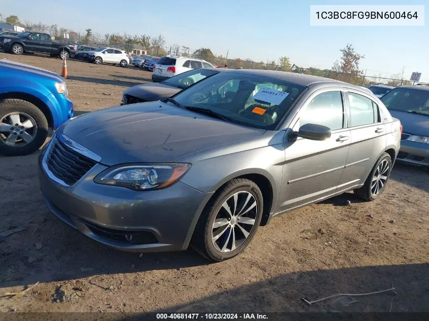 2011 Chrysler 200 S VIN: 1C3BC8FG9BN600464 Lot: 40681477