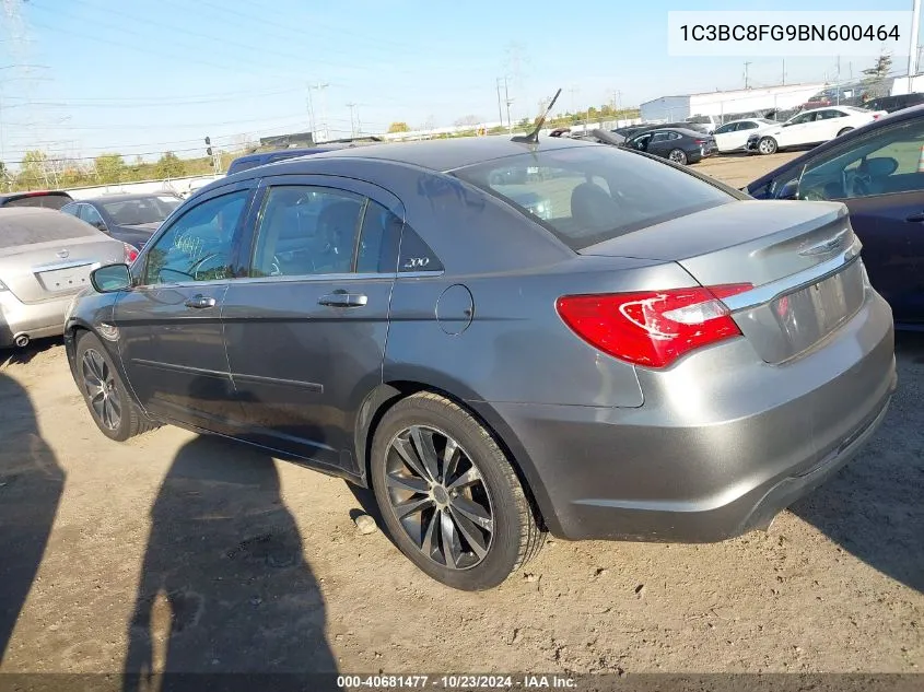 2011 Chrysler 200 S VIN: 1C3BC8FG9BN600464 Lot: 40681477