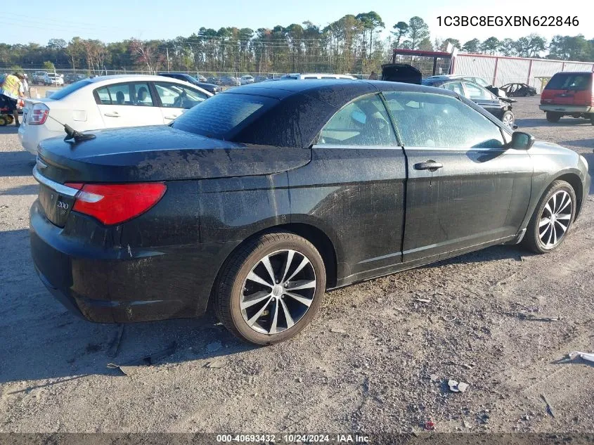 2011 Chrysler 200 S VIN: 1C3BC8EGXBN622846 Lot: 40693432