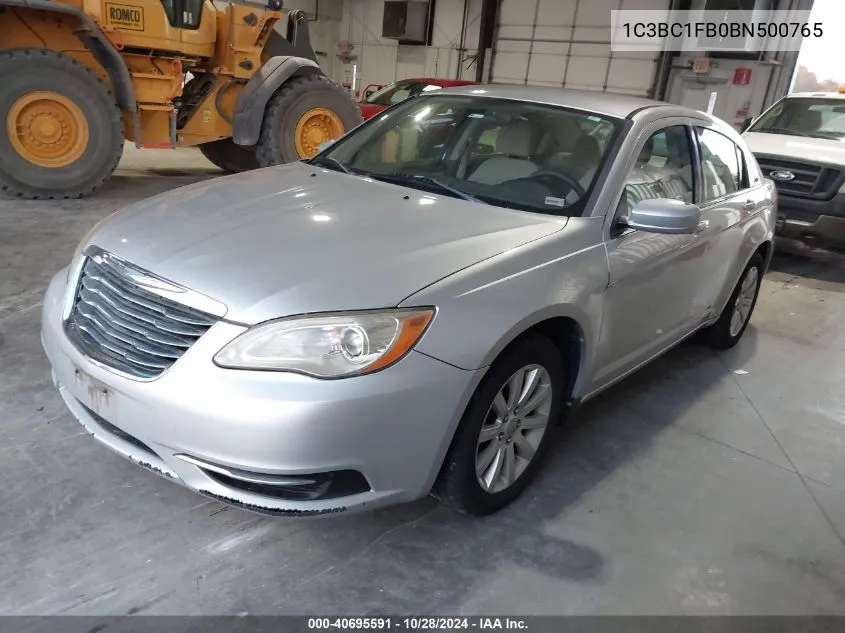 2011 Chrysler 200 Touring VIN: 1C3BC1FB0BN500765 Lot: 40695591