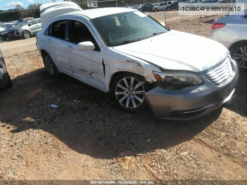 2011 Chrysler 200 Lx VIN: 1C3BC4FB9BN585610 Lot: 40736496