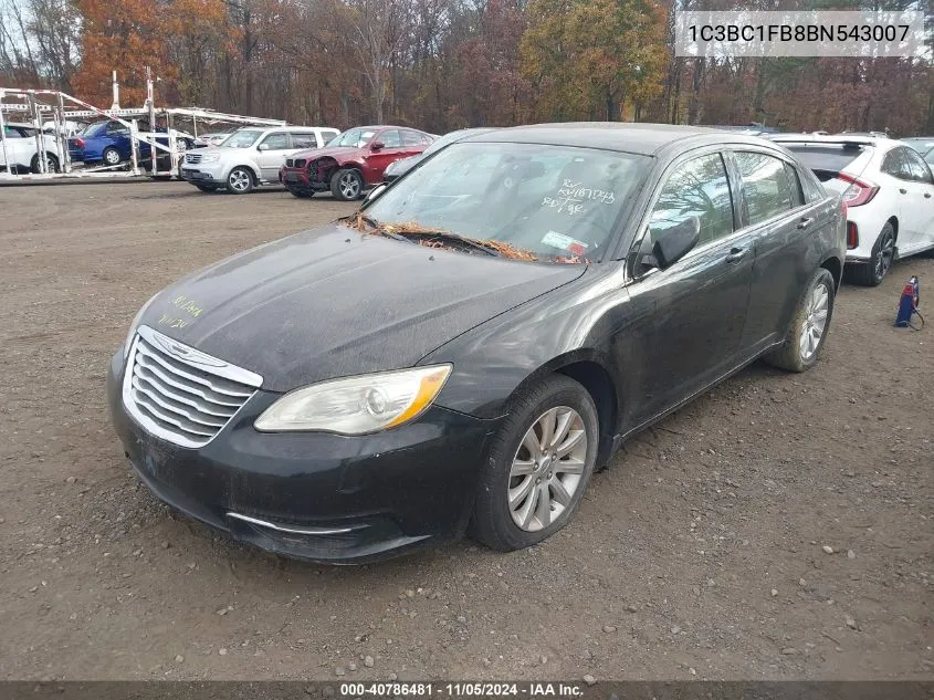 2011 Chrysler 200 Touring VIN: 1C3BC1FB8BN543007 Lot: 40786481