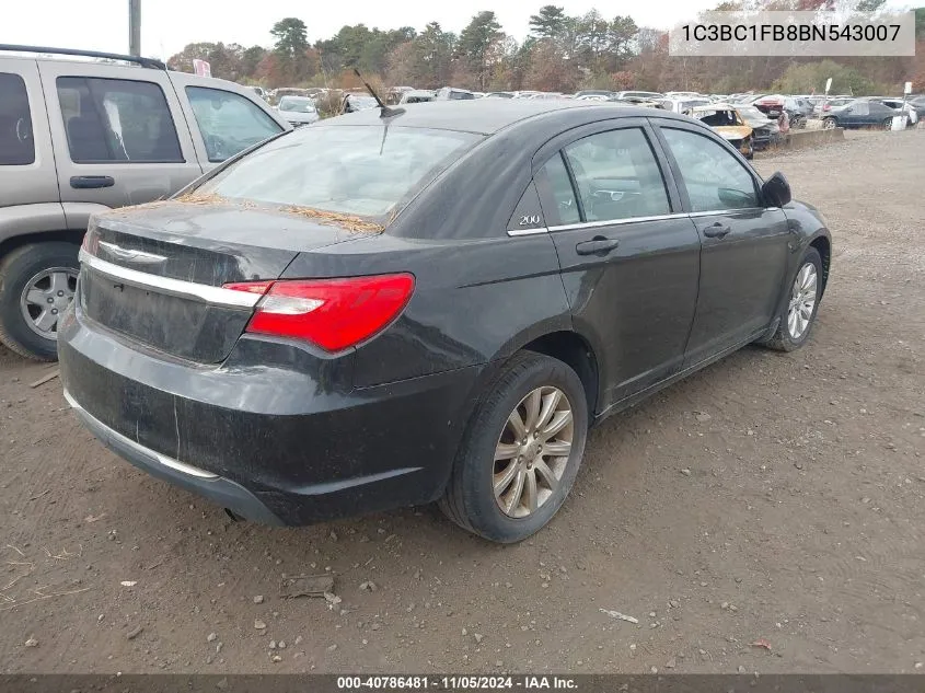 2011 Chrysler 200 Touring VIN: 1C3BC1FB8BN543007 Lot: 40786481