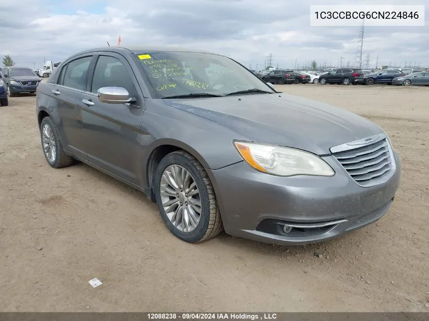 1C3CCBCG6CN224846 2012 Chrysler 200 Limited