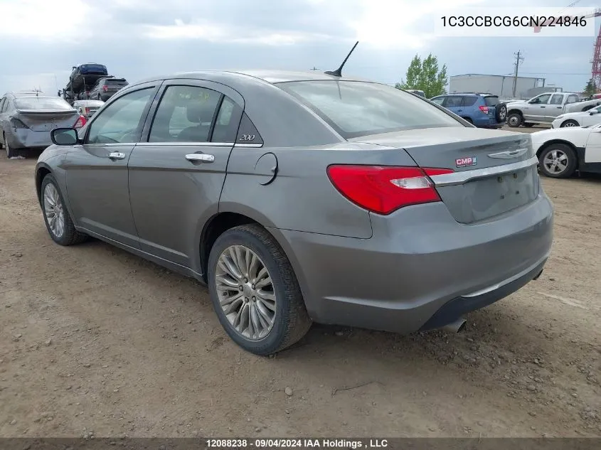 1C3CCBCG6CN224846 2012 Chrysler 200 Limited