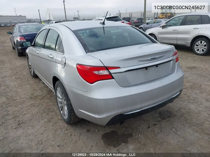 2012 Chrysler 200 Limited VIN: 1C3CCBCG0CN245627 Lot: 12128923