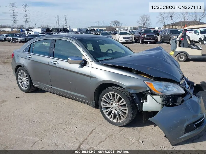 2012 Chrysler 200 Limited VIN: 1C3CCBCG1CN327110 Lot: 39666243