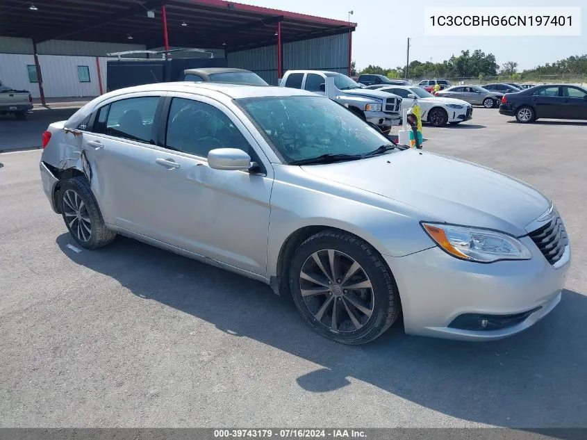 2012 Chrysler 200 S VIN: 1C3CCBHG6CN197401 Lot: 39743179