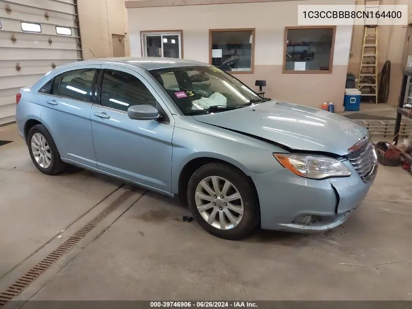 2012 Chrysler 200 Touring VIN: 1C3CCBBB8CN164400 Lot: 39746906