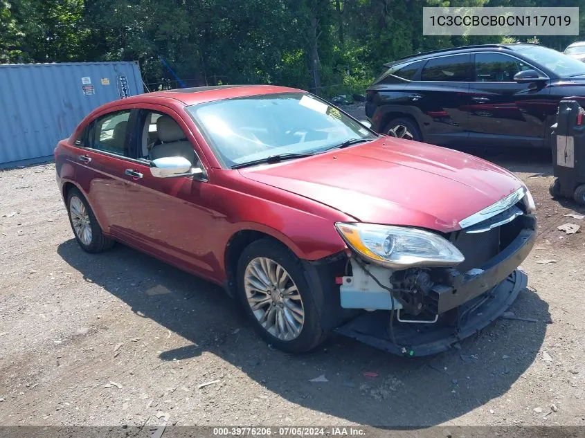 1C3CCBCB0CN117019 2012 Chrysler 200 Limited