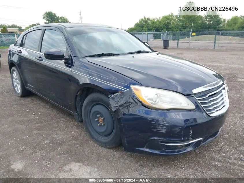 2012 Chrysler 200 Touring VIN: 1C3CCBBB7CN226496 Lot: 39854686