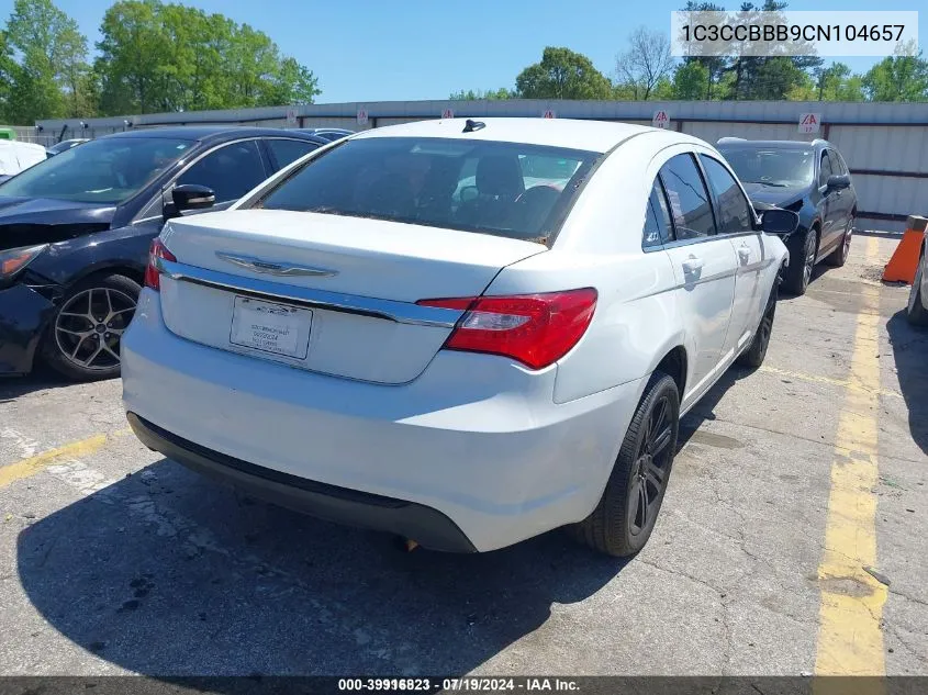 1C3CCBBB9CN104657 2012 Chrysler 200 Touring