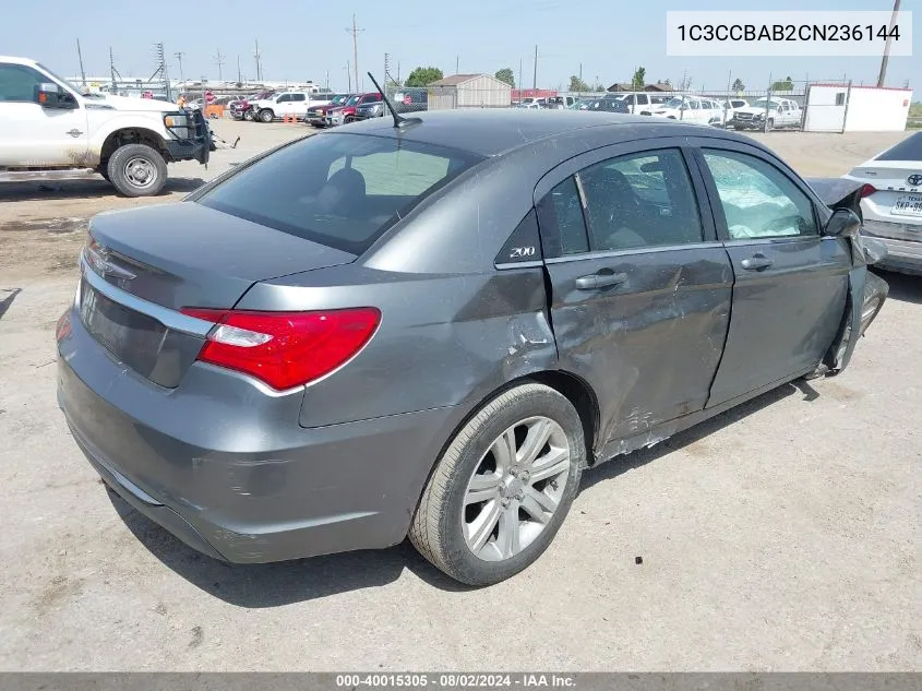 1C3CCBAB2CN236144 2012 Chrysler 200 Lx