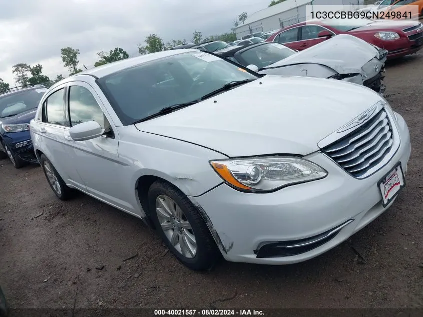 2012 Chrysler 200 Touring VIN: 1C3CCBBG9CN249841 Lot: 40021557