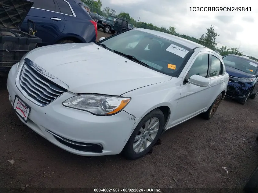 1C3CCBBG9CN249841 2012 Chrysler 200 Touring