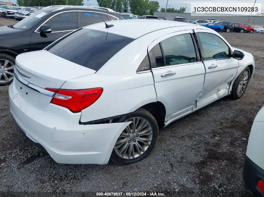 1C3CCBCBXCN109283 2012 Chrysler 200 Limited