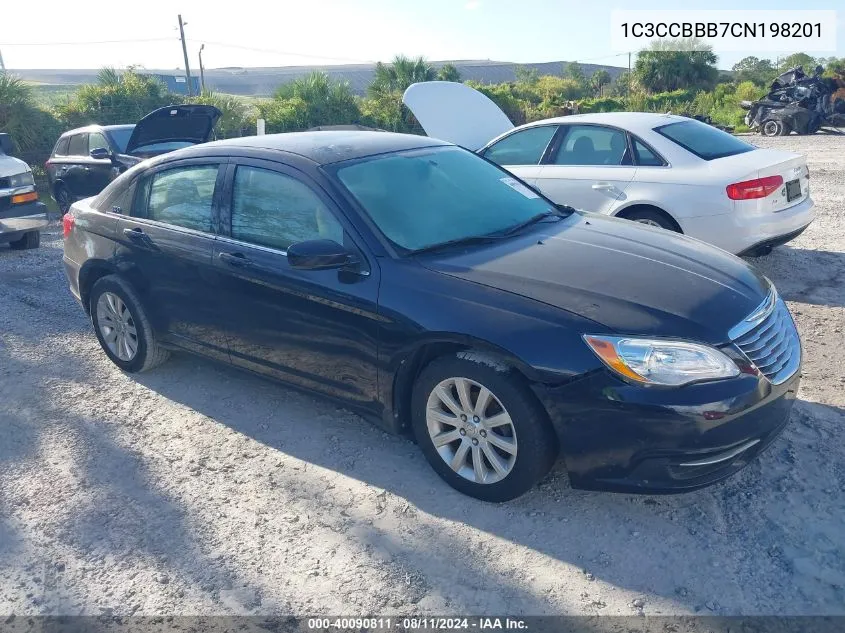 2012 Chrysler 200 Touring VIN: 1C3CCBBB7CN198201 Lot: 40090811