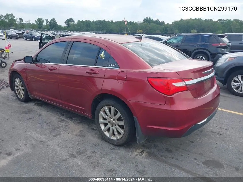 1C3CCBBB1CN299170 2012 Chrysler 200 Touring