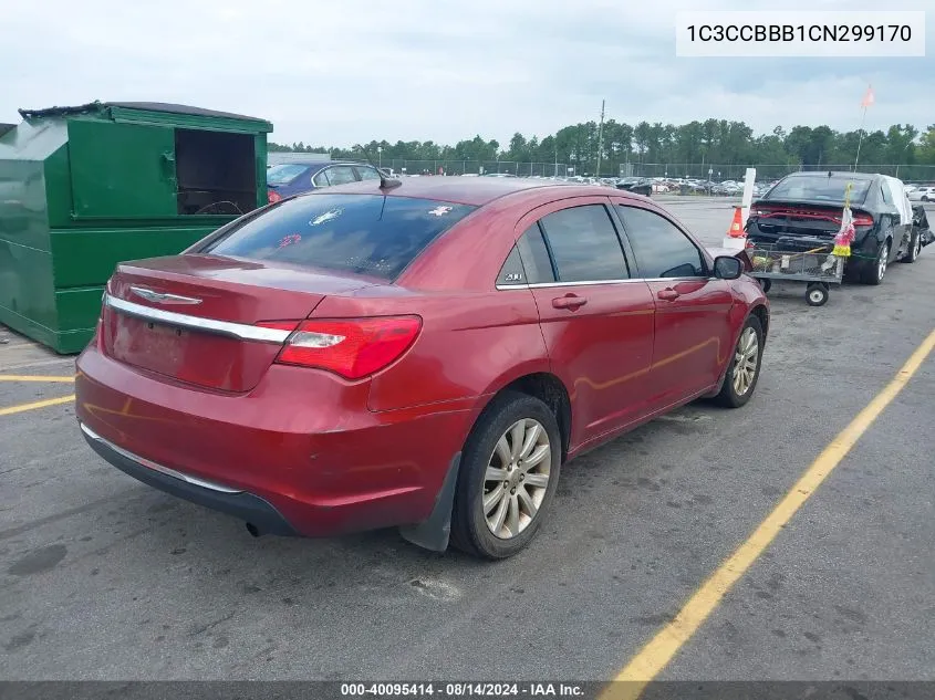 1C3CCBBB1CN299170 2012 Chrysler 200 Touring