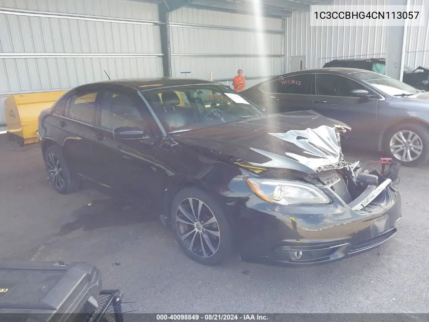 2012 Chrysler 200 S VIN: 1C3CCBHG4CN113057 Lot: 40098849