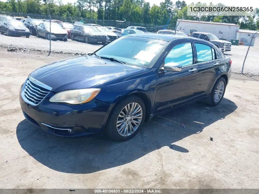 2012 Chrysler 200 Limited VIN: 1C3CCBCG6CN258365 Lot: 40156831