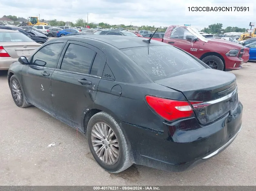 1C3CCBAG9CN170591 2012 Chrysler 200 Lx