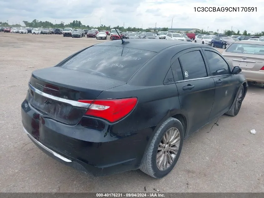 1C3CCBAG9CN170591 2012 Chrysler 200 Lx