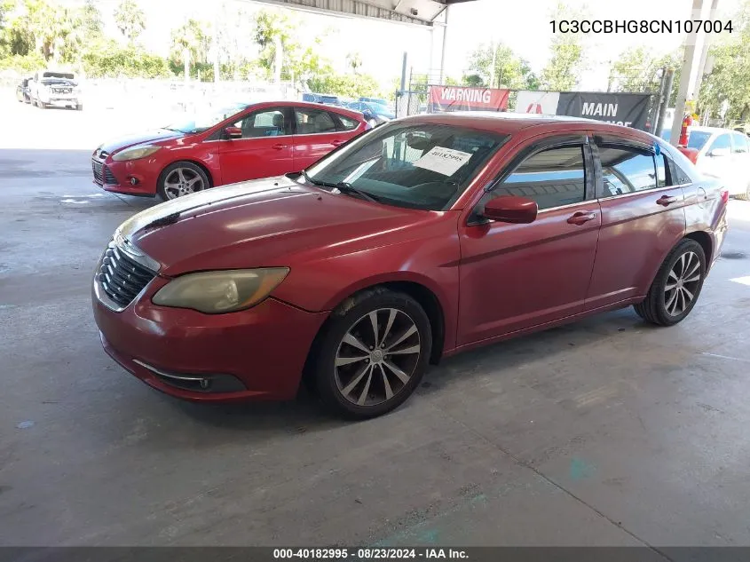 2012 Chrysler 200 S VIN: 1C3CCBHG8CN107004 Lot: 40182995