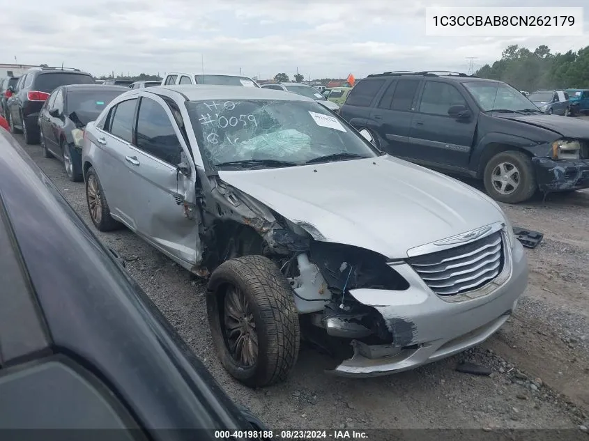 2012 Chrysler 200 Lx VIN: 1C3CCBAB8CN262179 Lot: 40198188