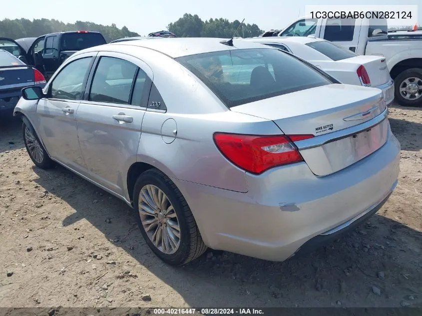 2012 Chrysler 200 Lx VIN: 1C3CCBAB6CN282124 Lot: 40216447