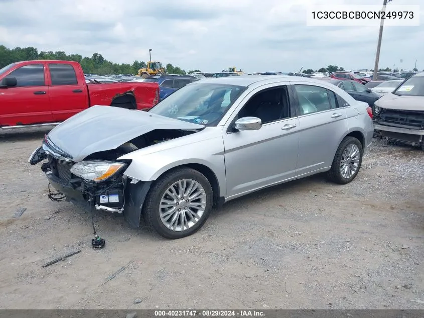 2012 Chrysler 200 Limited VIN: 1C3CCBCB0CN249973 Lot: 40231747