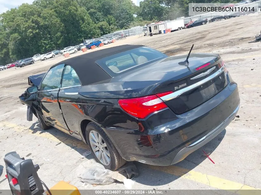 1C3BCBEB6CN116014 2012 Chrysler 200 Touring