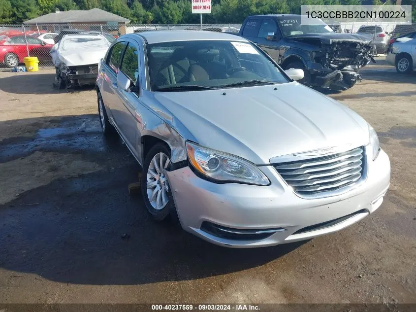 2012 Chrysler 200 Touring VIN: 1C3CCBBB2CN100224 Lot: 40237559