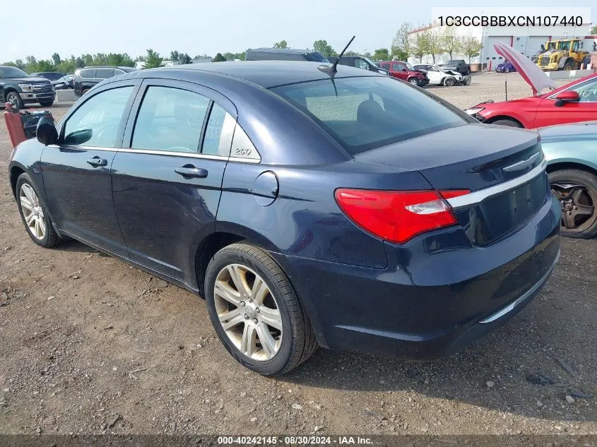 1C3CCBBBXCN107440 2012 Chrysler 200 Touring