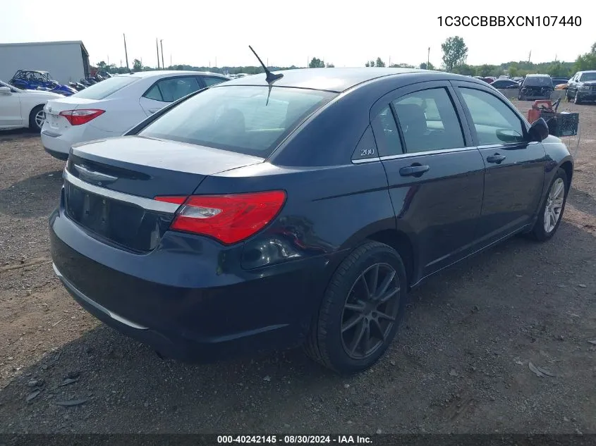 1C3CCBBBXCN107440 2012 Chrysler 200 Touring