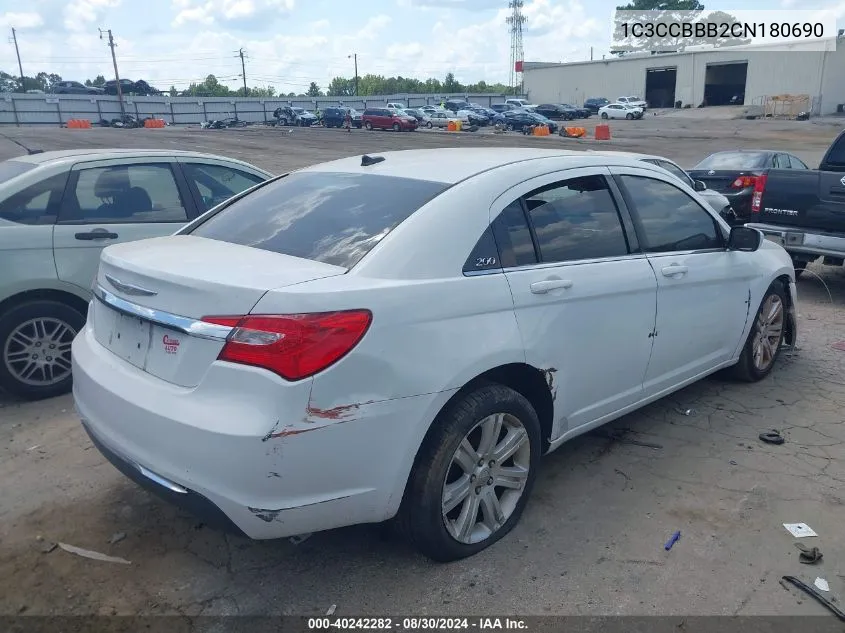 1C3CCBBB2CN180690 2012 Chrysler 200 Touring