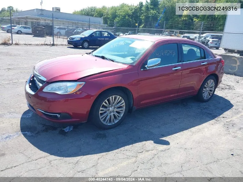 1C3CCBCG3CN249316 2012 Chrysler 200 Limited