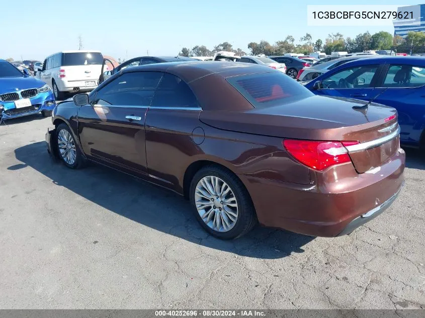 2012 Chrysler 200 Limited VIN: 1C3BCBFG5CN279621 Lot: 40252696