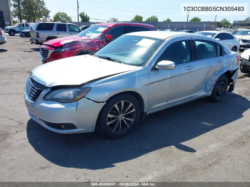 2012 Chrysler 200 Touring VIN: 1C3CCBBG5CN305483 Lot: 40265881